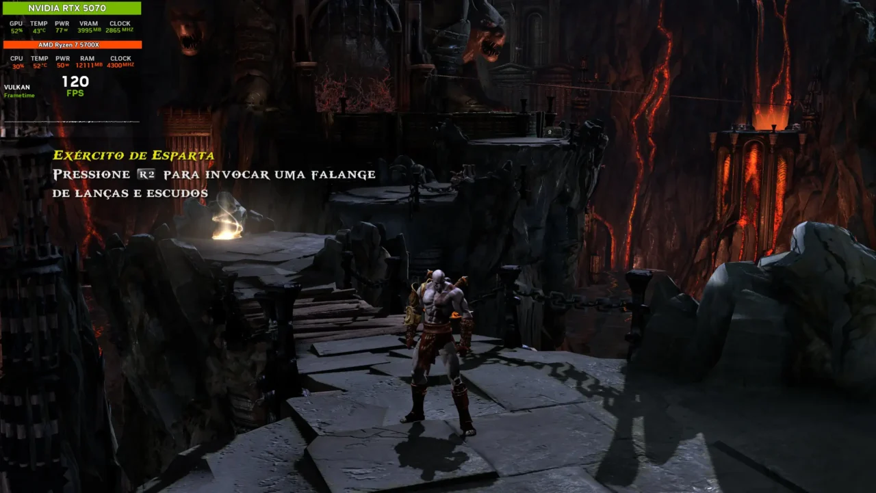 اجرای God of War III Remastered روی PC با ShadPS4 به ۱۲۰ فریم بر ثانیه رسید